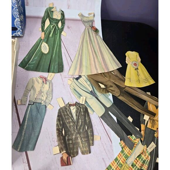 2 ORIGINAL Whitman Paper Doll Sets VTG -1950's BRIDAL PARTY & 1952 DORIS DAY - Picture 11 of 16